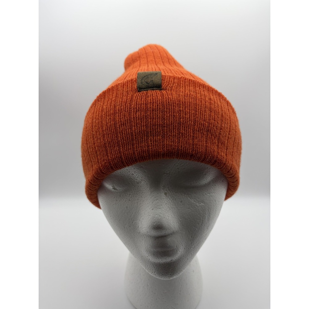 Grenadier Hat Beanie Fitted One Size Orange Wool Thinsulate Cuffed Mens USA